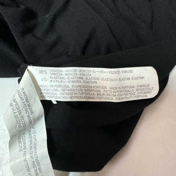 Zara Side Tie Low Back Dress Black - Picture 5 of 6